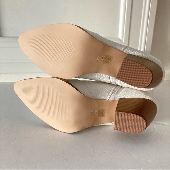 New Free People Coconuts By Matisse Vegan Daley Ankle Boot in White Sz 8.5 - Picture 8 of 8